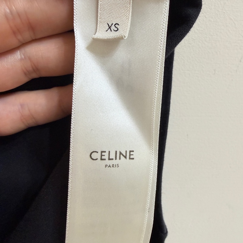 Celine黑色棉質T恤 字母款 Lisa 同款-5