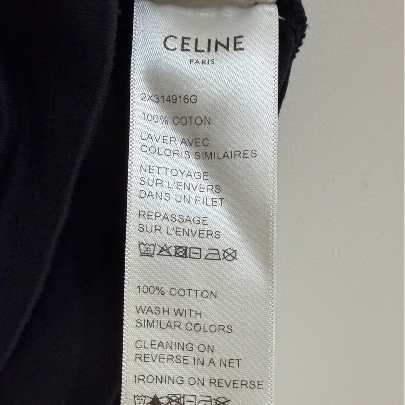 Celine黑色棉質T恤 字母款 Lisa 同款-6