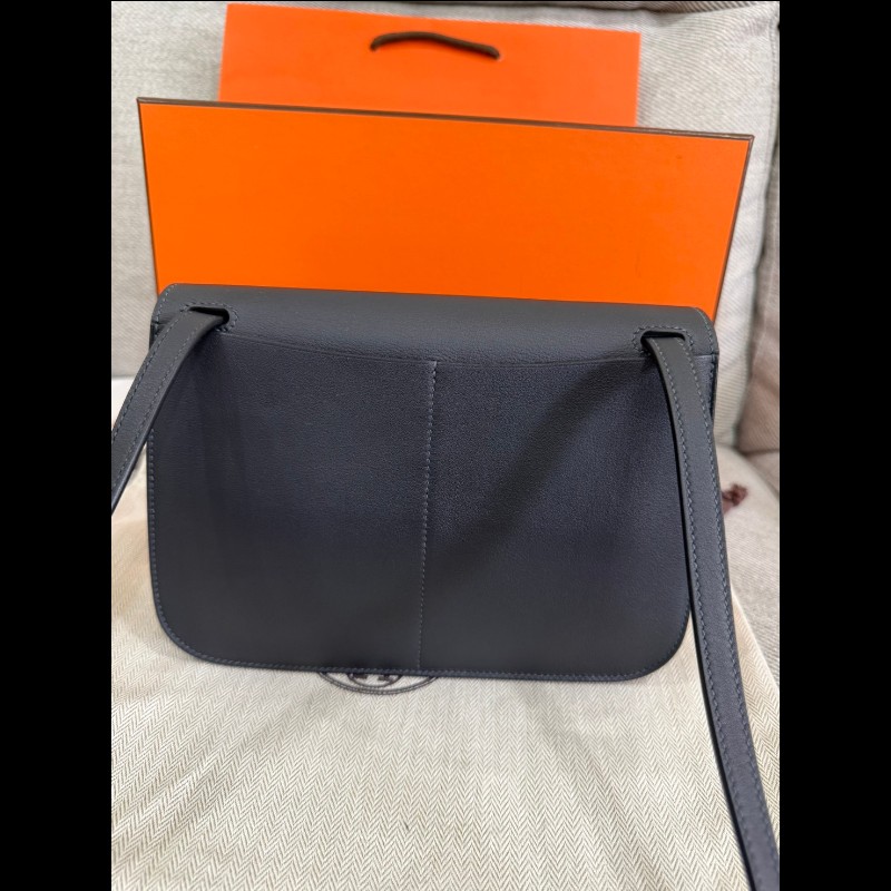 Hermès Halzan mini 水兵藍銀-6