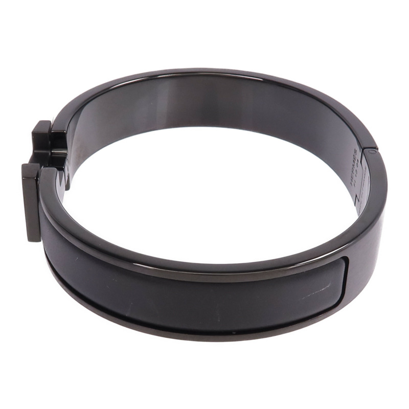HERMES 金屬/琺瑯Clic HH So Black手鐲-1