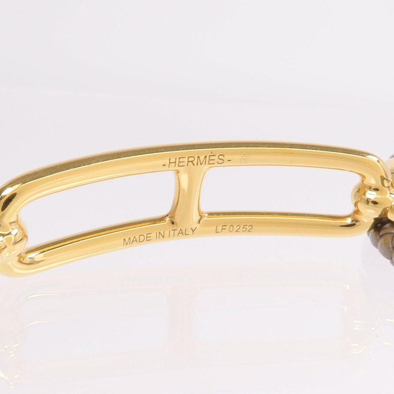 HERMES Swift皮革Roulis Double Tour手帶Etoupe-6