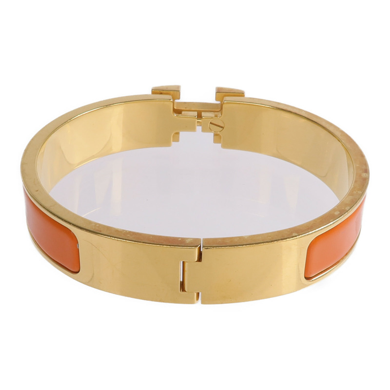 HERMES 金屬/琺瑯Clic H手鐲-3