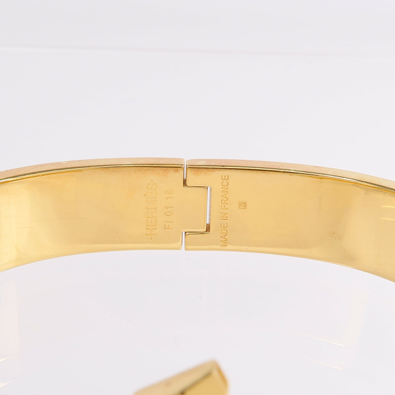 HERMES 金屬/琺瑯Clic H手鐲-6