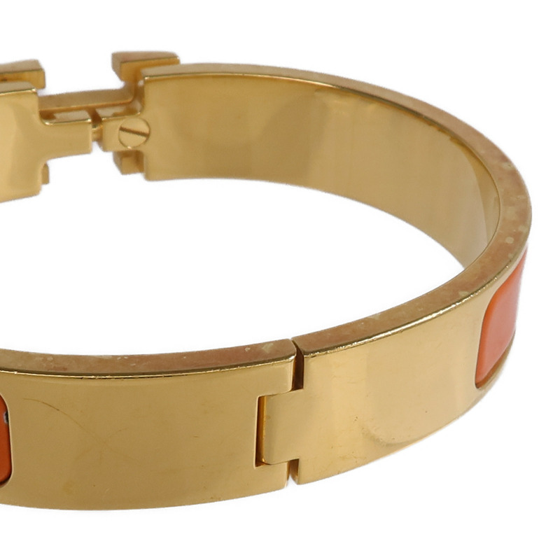 HERMES 金屬/琺瑯Clic H手鐲-8