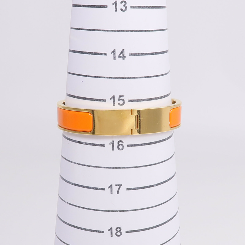 HERMES 金屬/琺瑯Clic H手鐲-9