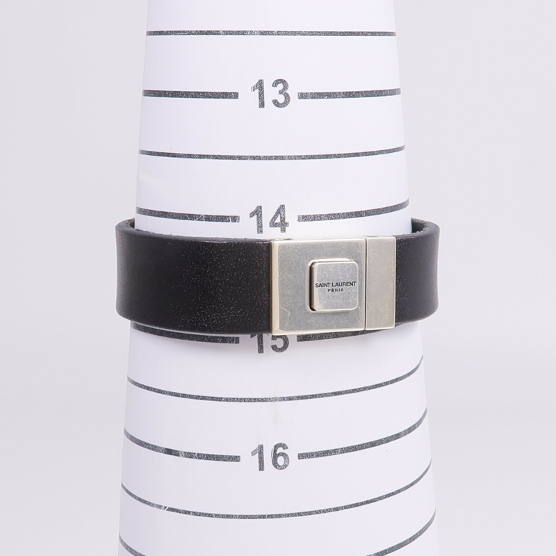 SAINT LAURENT 牛皮皮革Bracelet手帶-8