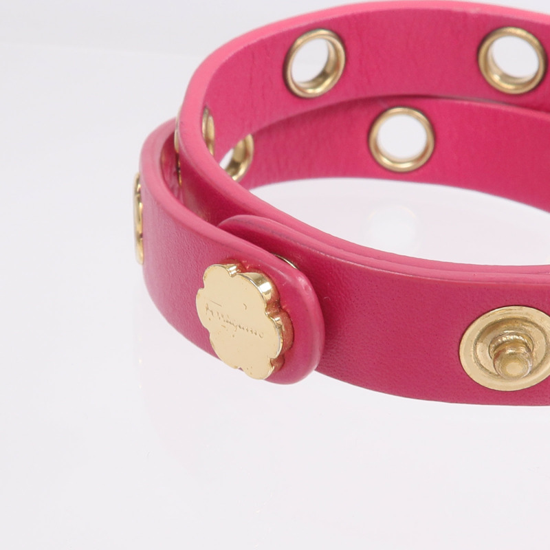Salvatore Ferragamo 牛皮皮革Bracelet手帶-4