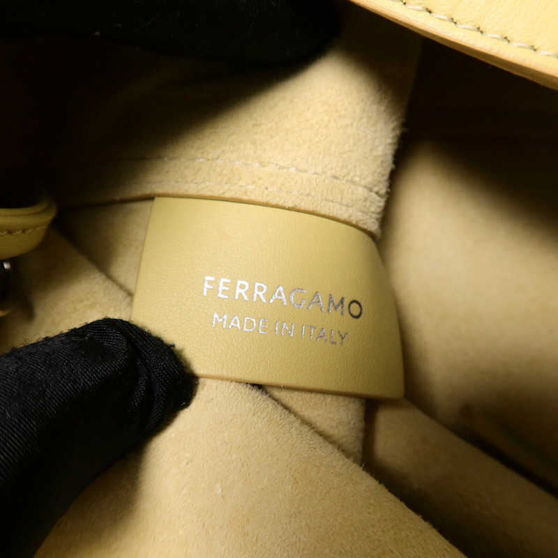 Salvatore Ferragamo 牛皮皮革Debossed Cut-Out Hobo肩背袋-5