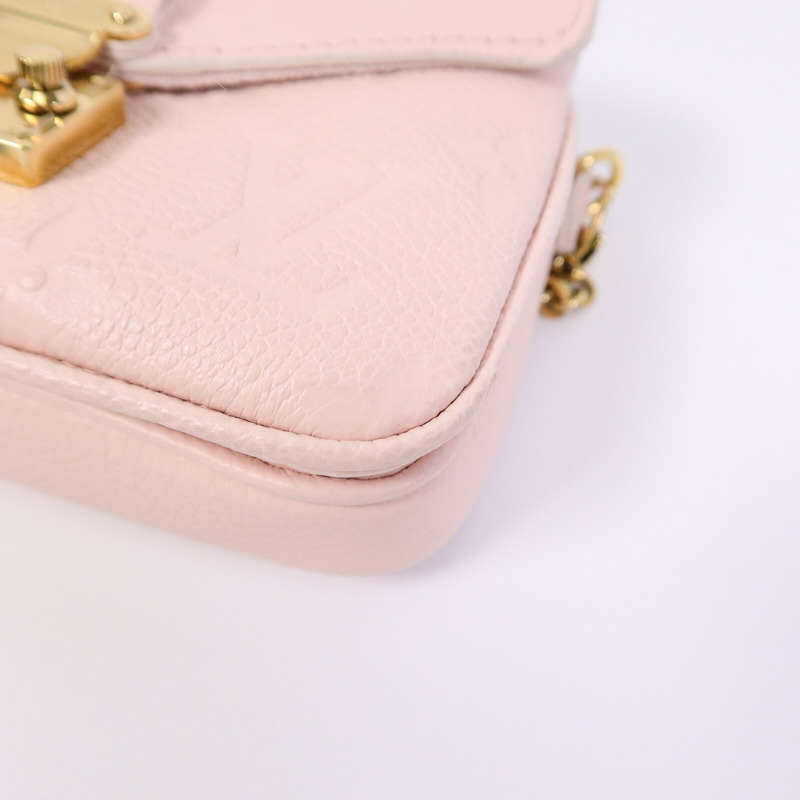 LOUIS VUITTON Monogram Empreinte Micro Metis鏈帶肩背袋-9