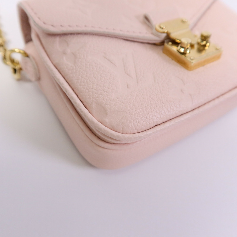 LOUIS VUITTON Monogram Empreinte Micro Metis鏈帶肩背袋-10