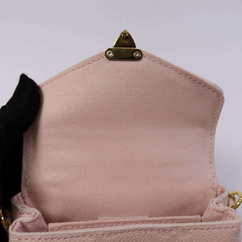 LOUIS VUITTON Monogram Empreinte Micro Metis鏈帶肩背袋-13