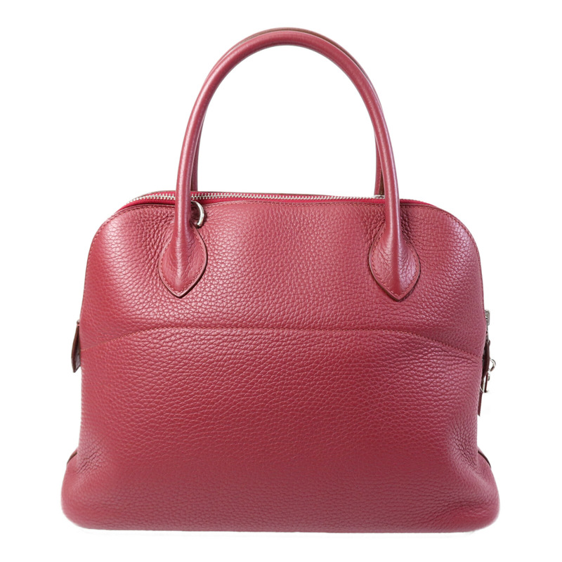HERMES Clemence皮革Bolide 31手挽袋Rubis-1