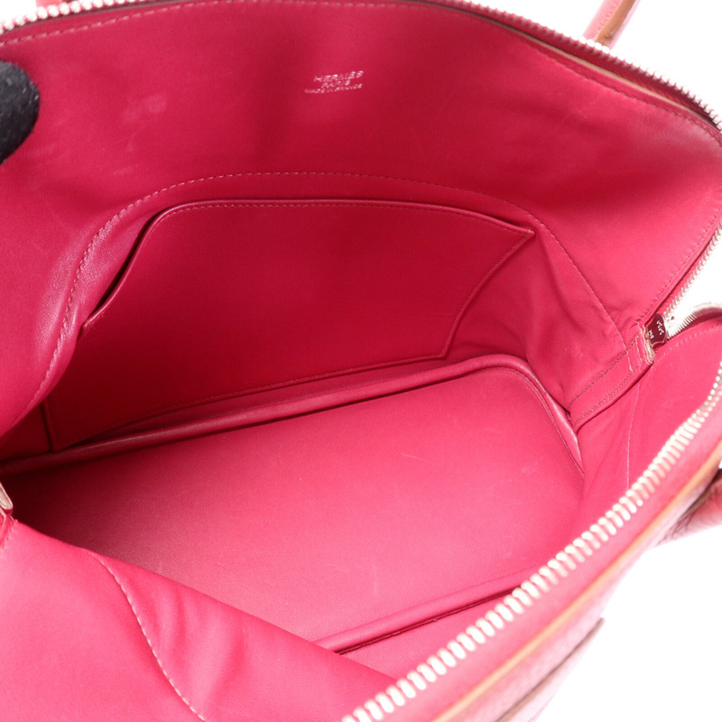 HERMES Clemence皮革Bolide 31手挽袋Rubis-4