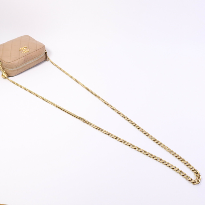 CHANEL 羊皮皮革Chain Shoulder Bag鏈帶肩背袋-8