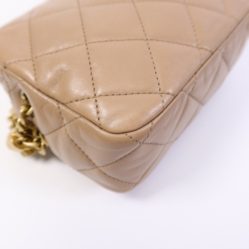CHANEL 羊皮皮革Chain Shoulder Bag鏈帶肩背袋-13