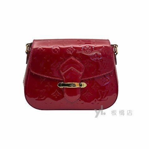 Y1904-LV 紅色漆皮肩背馬鞍包 M91728