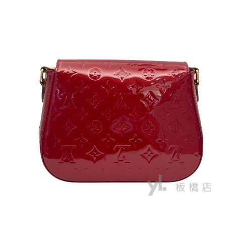 Y1904-LV 紅色漆皮肩背馬鞍包 M91728-3