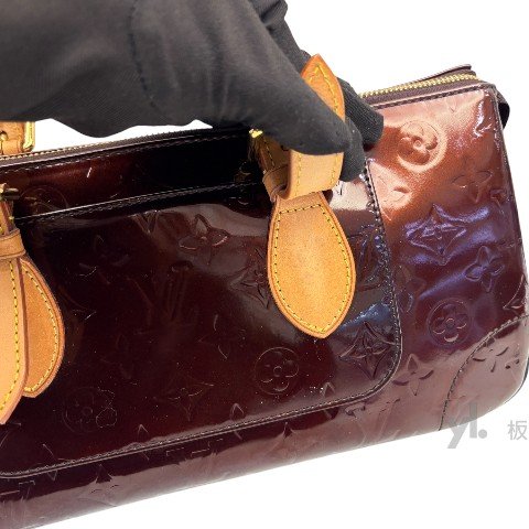 Y1907-LV 酒紅色漆皮肩背包 M93510-8