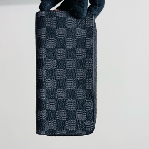🔥近新美品 最後一個 LV 路易威登 Louis Vuitton 黑棋盤格拉鏈 14卡長夾 芯片款