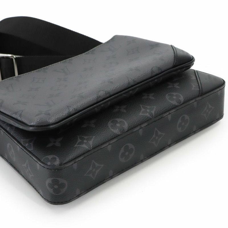 路易威登 Monogram Eclipse Reverse Trio 單肩手提包 M69443 RFID 防盜信差包-4