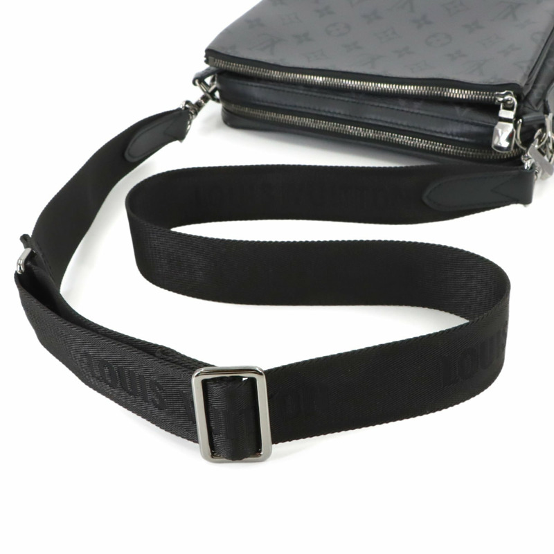 路易威登 Monogram Eclipse Reverse Trio 單肩手提包 M69443 RFID 防盜信差包-5