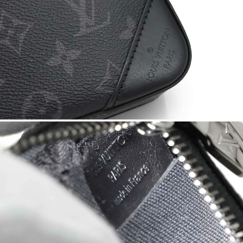 路易威登 Monogram Eclipse Reverse Trio 單肩手提包 M69443 RFID 防盜信差包-8