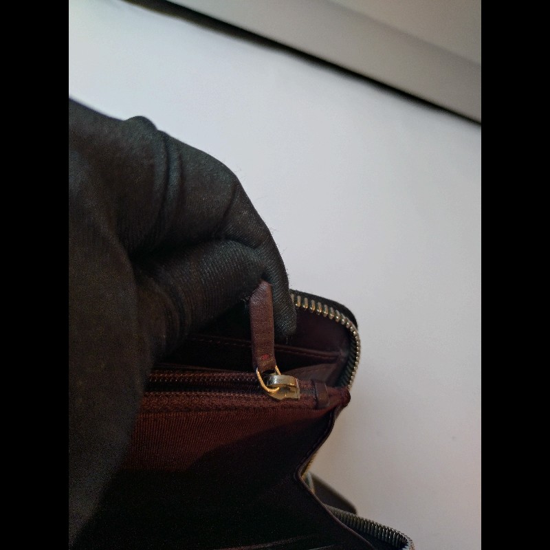 Chanel 黑荔枝皮菱格拉鍊長夾-22
