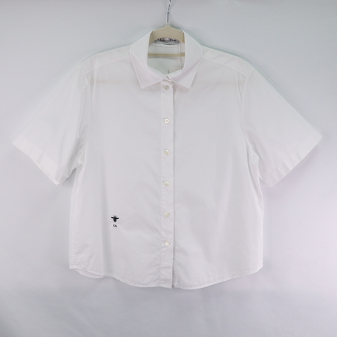 Dior 迪奧 白色 蜜蜂刺繡 短袖襯衫-1