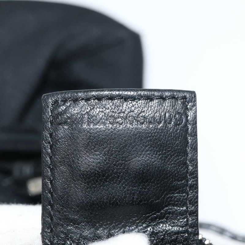 【日本直送】FENDI Mamma Baguette 肩背包 尼龍 黑色 銀色 正品 175505A-11