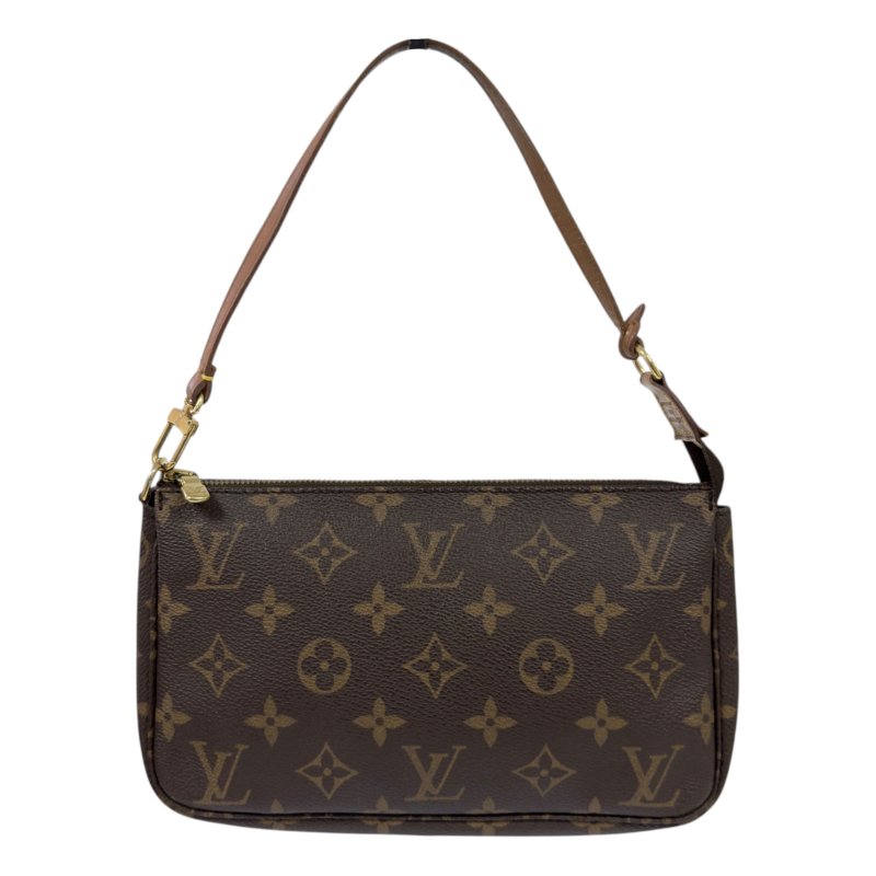 LOUIS VUITTON *自加鏈＞送無品牌鏈帶* Pochette Accessoire 老花 麻雀包 2用袋-2