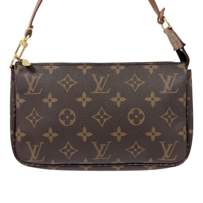 LOUIS VUITTON *自加鏈＞送無品牌鏈帶* Pochette Accessoire 老花 麻雀包 2用袋-3