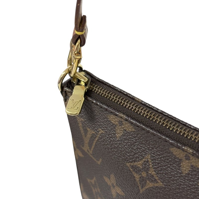 LOUIS VUITTON *自加鏈＞送無品牌鏈帶* Pochette Accessoire 老花 麻雀包 2用袋-4