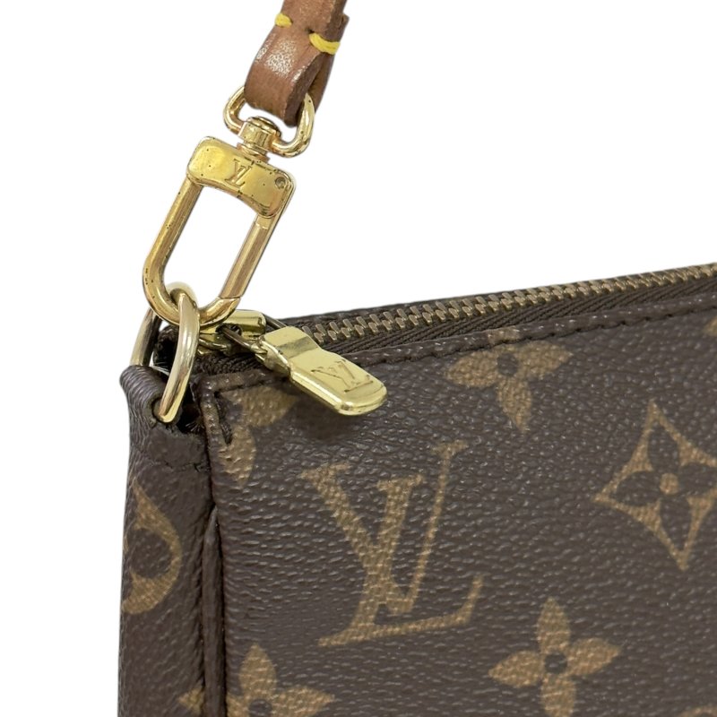 LOUIS VUITTON *自加鏈＞送無品牌鏈帶* Pochette Accessoire 老花 麻雀包 2用袋-6