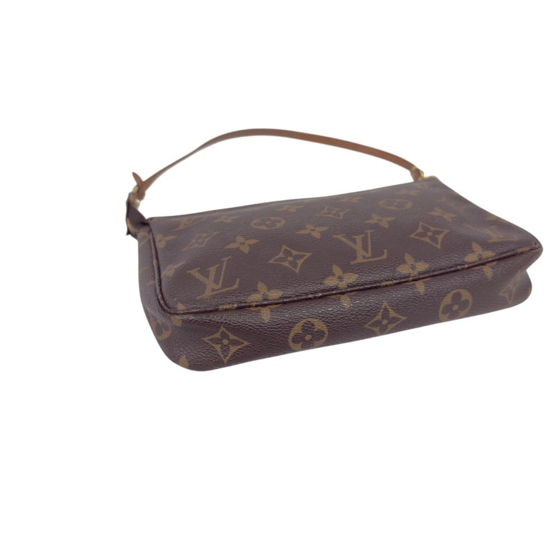 LOUIS VUITTON *自加鏈＞送無品牌鏈帶* Pochette Accessoire 老花 麻雀包 2用袋-13