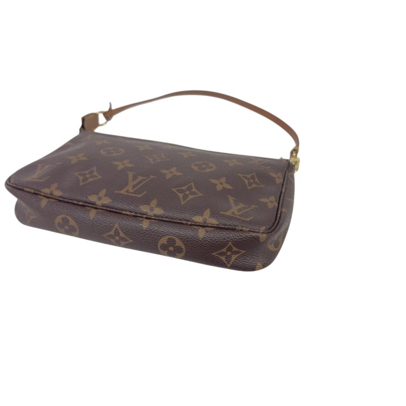 LOUIS VUITTON *自加鏈＞送無品牌鏈帶* Pochette Accessoire 老花 麻雀包 2用袋-14