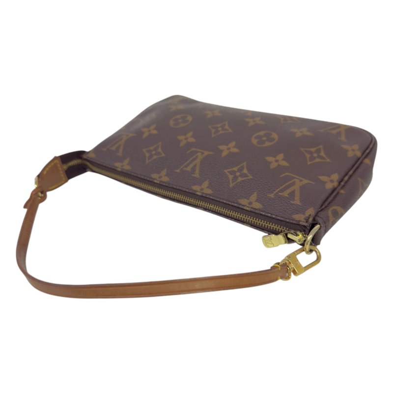 LOUIS VUITTON *自加鏈＞送無品牌鏈帶* Pochette Accessoire 老花 麻雀包 2用袋-15