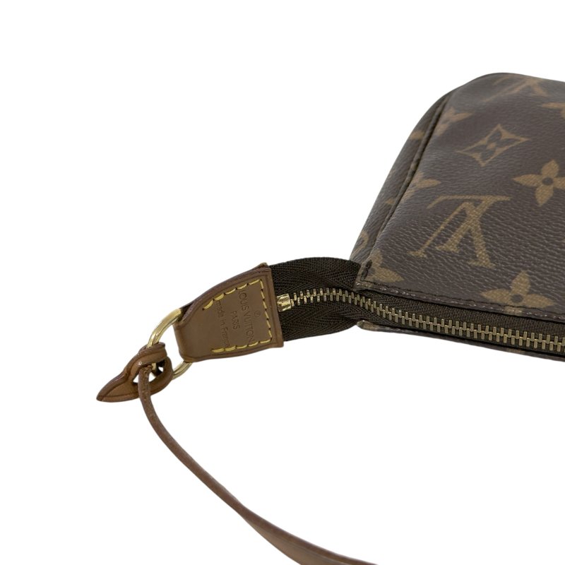 LOUIS VUITTON *自加鏈＞送無品牌鏈帶* Pochette Accessoire 老花 麻雀包 2用袋-16