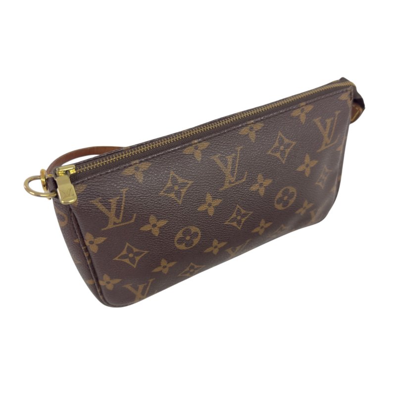 LOUIS VUITTON *自加鏈＞送無品牌鏈帶* Pochette Accessoire 老花 麻雀包 2用袋-18