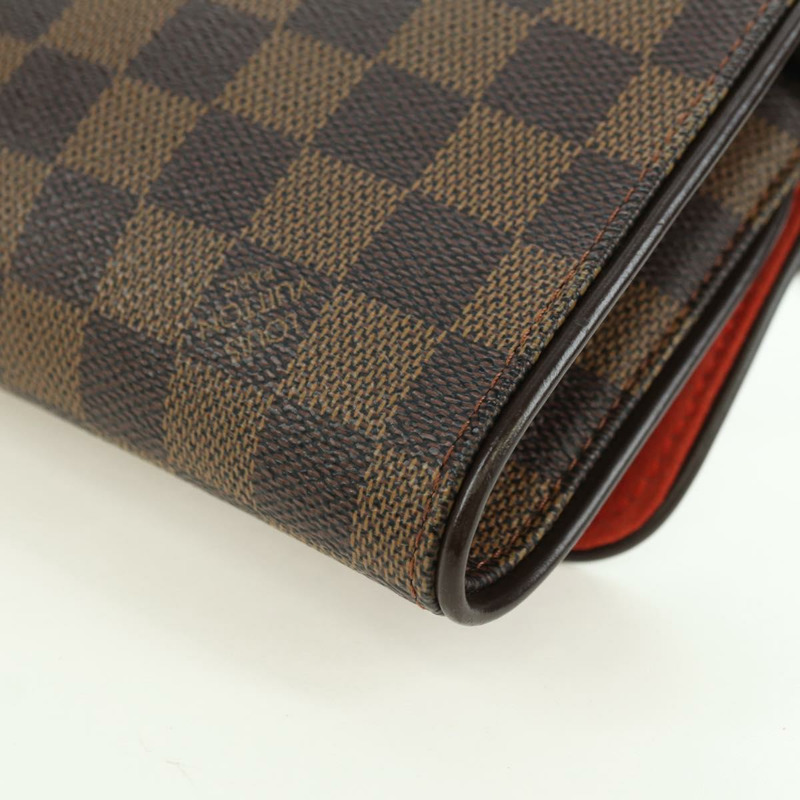 【日本直送】路易威登 Damier Ebene Pochette 雙 GM 單肩包 SPO LV 正品 176534SV-17