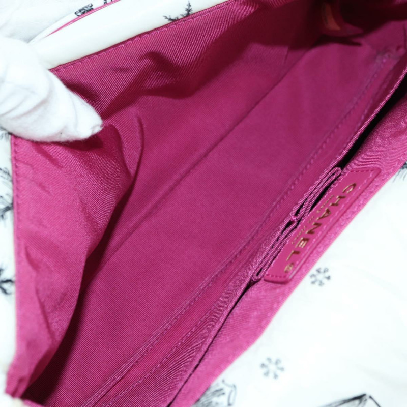 【日本直送】香奈兒 Matelasse 26 鏈條肩背包 尼龍 白色 金色 CC 標誌 正品 176536SAV-8