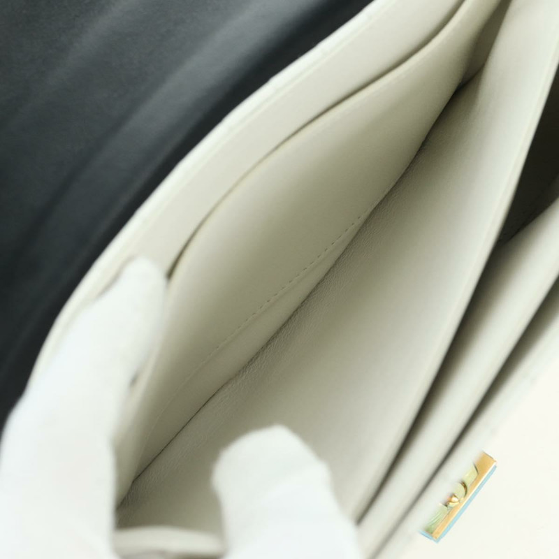 【日本直送】CELINE C 中型鏈條單肩包 皮革 黑色 金色 Auth mr2314SAV-9
