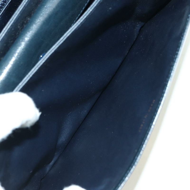 【日本直送】CELINE Triomphe 肩背包 皮革 海軍藍 金 Auth mr2338V-19