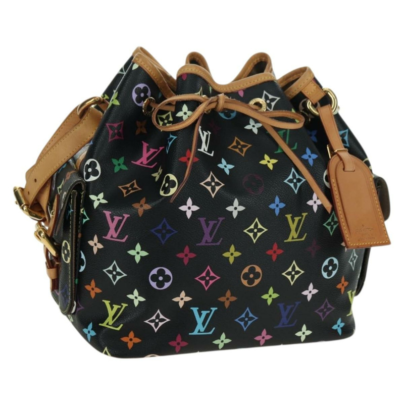 【日本直送】路易威登 Monogram Multicolor Petit Noe 手袋 黑色 M42230 LV 正品 176094V-0