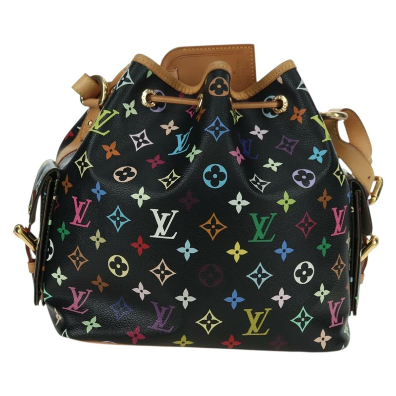 【日本直送】路易威登 Monogram Multicolor Petit Noe 手袋 黑色 M42230 LV 正品 176094V-1