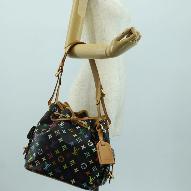 【日本直送】路易威登 Monogram Multicolor Petit Noe 手袋 黑色 M42230 LV 正品 176094V-23