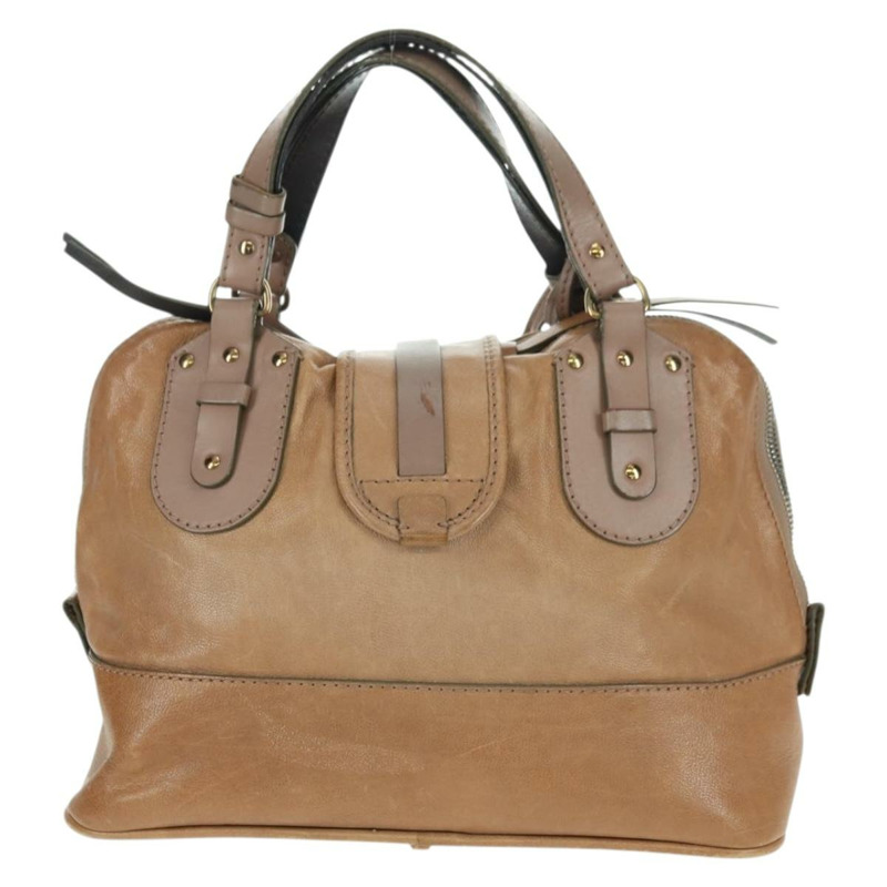 【日本直送】Chloe Kerala 手提包 皮革 棕色 金色 正品 am11396A-1