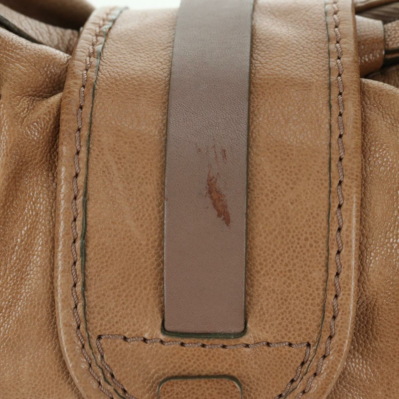 【日本直送】Chloe Kerala 手提包 皮革 棕色 金色 正品 am11396A-2