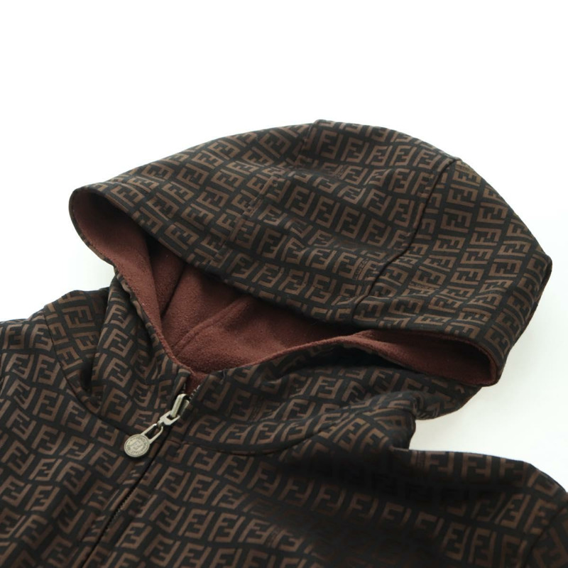 【日本直送】FENDI Zucchino 帆布雙面穿短外套 深棕色 正品 am11425V-5