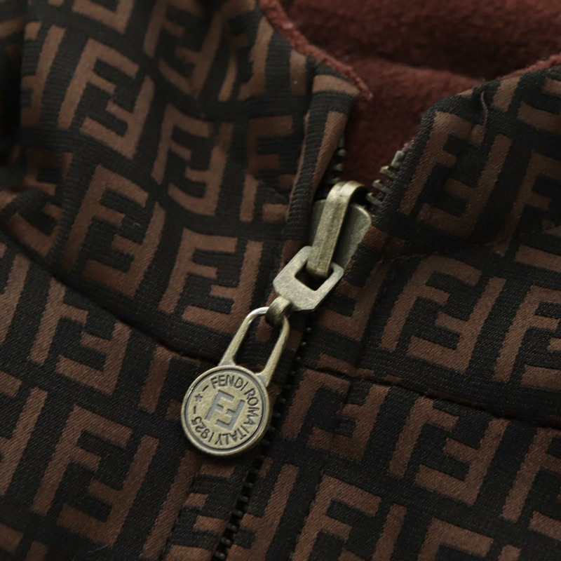 【日本直送】FENDI Zucchino 帆布雙面穿短外套 深棕色 正品 am11425V-6