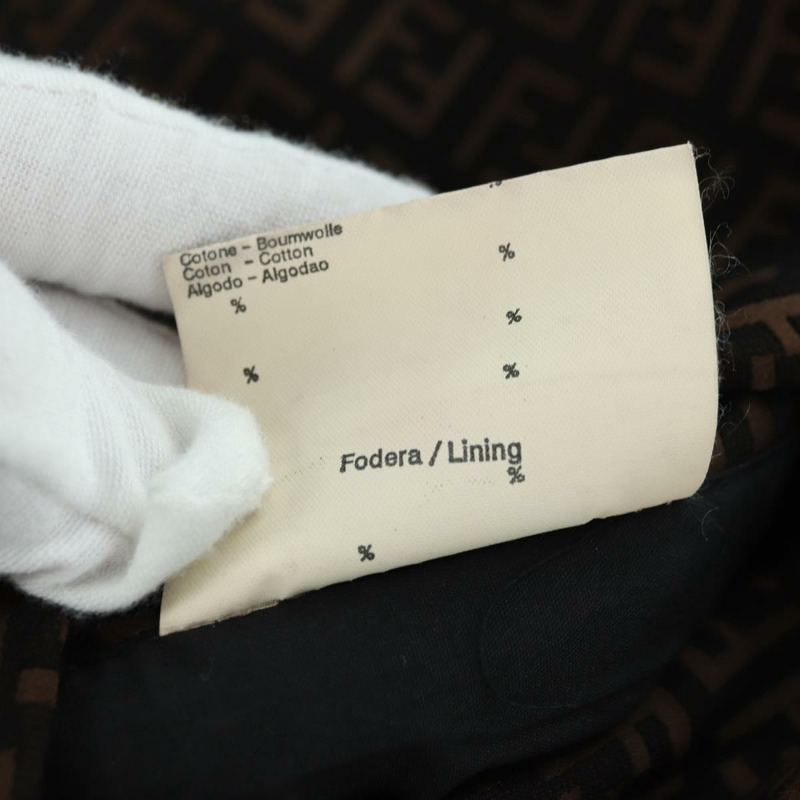 【日本直送】FENDI Zucchino 帆布雙面穿短外套 深棕色 正品 am11425V-12